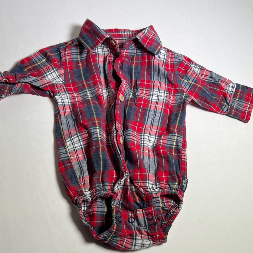 OshKosh B'gosh Red Plaid Baby Shirt
